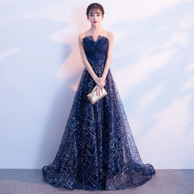 DongCMY Lurdury Banquet Star Вечернее платье Новые достойные элегантные тонкие длинные вечерние темно-синие платья
DongCMY Lurdury Banquet Star Вечернее платье Новые достойные элегантные тонкие длинные вечерние темно-синие платья