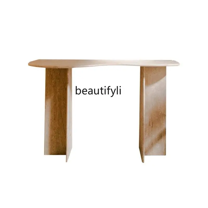 Cream style marble entrance table, facing the door, light luxury luxury, high-end feeling, against the wall, entrance table,
Cream style marble entrance table, facing the door, light luxury luxury, high-end feeling, against the wall, entrance table,