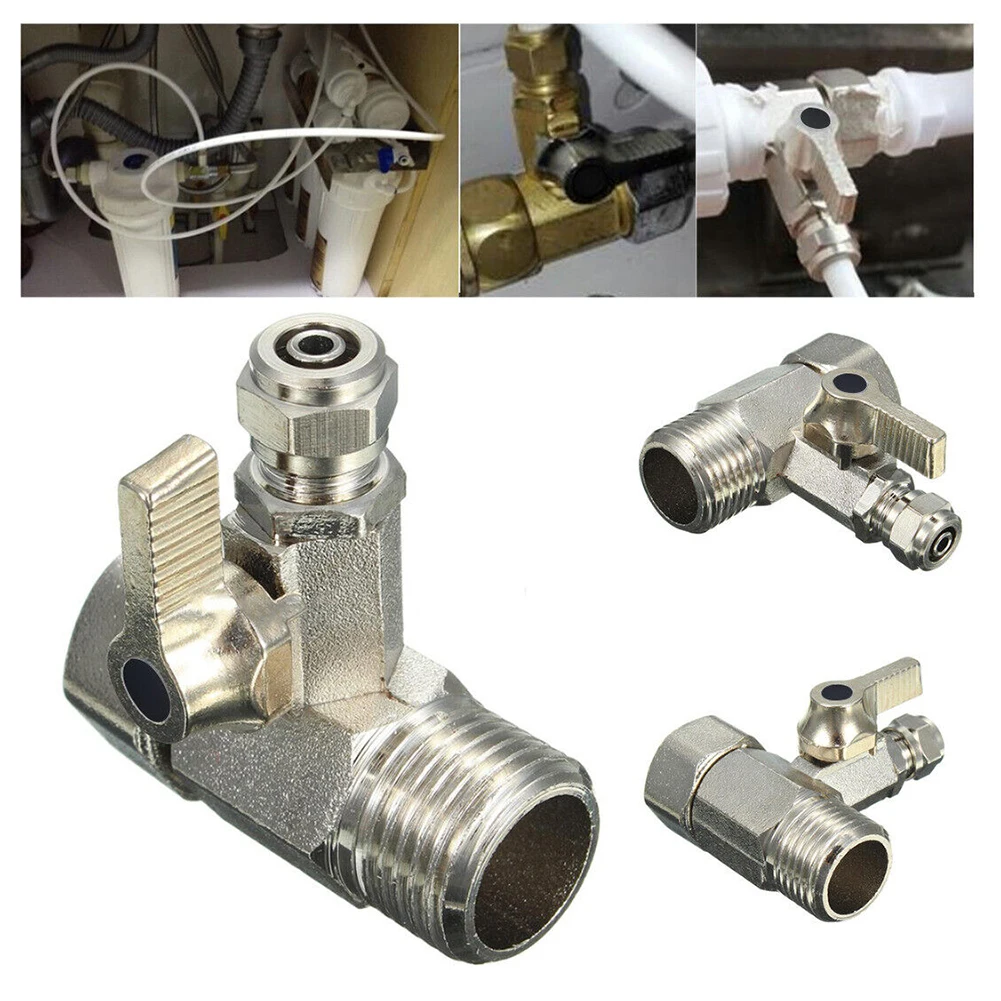 RO Feed Water Adapter 1/2\" To 1/4'' With Shut-off Ball Valve Tap Tee B Alloy Water Adapter Water Pipes Home Decoration Access
RO Feed Water Adapter 1/2\" To 1/4'' With Shut-off Ball Valve Tap Tee B Alloy Water Adapter Water Pipes Home Decoration Access
