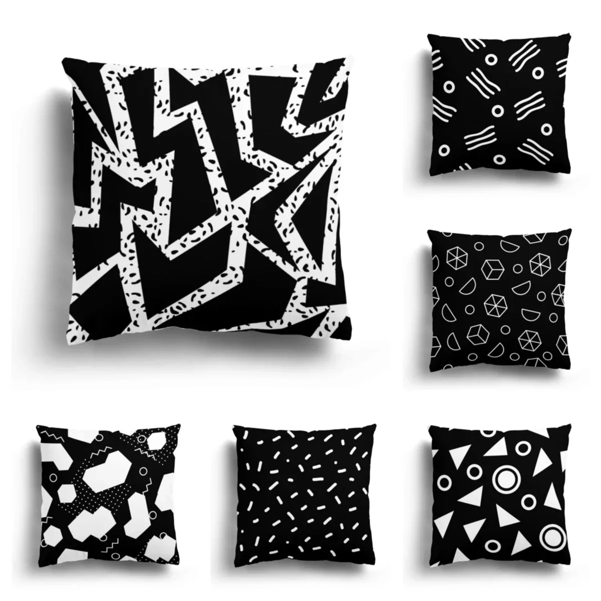 Office Sofa Car Cushion Cover Black and White Gray Geometric Simple Pattern Luxury Home Decoration Pillow Cover
Office Sofa Car Cushion Cover Black and White Gray Geometric Simple Pattern Luxury Home Decoration Pillow Cover
