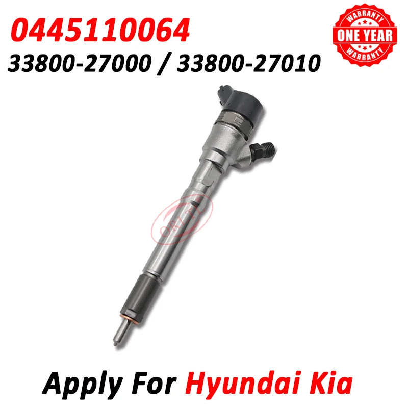 New 0445110064 Diesel Fuel Injector 33800-27000 33800-27010 Spray Nozzle 0 445 110 064 for Hyundai Kia 3380027000 3380027010
New 0445110064 Diesel Fuel Injector 33800-27000 33800-27010 Spray Nozzle 0 445 110 064 for Hyundai Kia 3380027000 3380027010