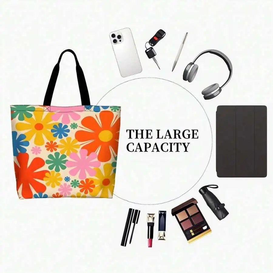 Retro Floral Print Large Capacity Tote Bag For Women Vintage Style Casual Handbag
Retro Floral Print Large Capacity Tote Bag For Women Vintage Style Casual Handbag