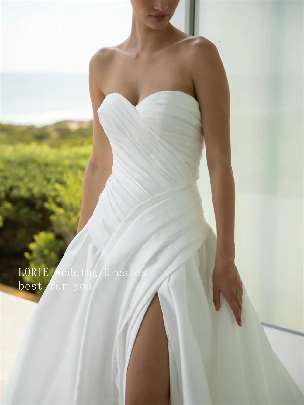 LORIE Luxury Noval A Line Civil Wedding Dress Gala Sweetheart Bridal Dresses Sleeveless Engagement Wedding Gown Customized 2026
LORIE Luxury Noval A Line Civil Wedding Dress Gala Sweetheart Bridal Dresses Sleeveless Engagement Wedding Gown Customized 2026