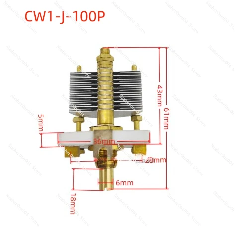CW1-j50p/G100p High Frequency High Precision Ceramic Large Pitch Air Single Variable Capacitor
CW1-j50p/G100p High Frequency High Precision Ceramic Large Pitch Air Single Variable Capacitor