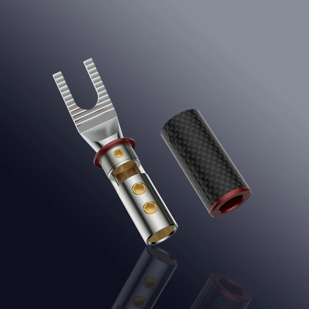 VIBORG HiFiVS703ag Pure Solid Silver Spade Connector Y Splitter Silver Spade Plug for Speaker Cable Wire
VIBORG HiFiVS703ag Pure Solid Silver Spade Connector Y Splitter Silver Spade Plug for Speaker Cable Wire