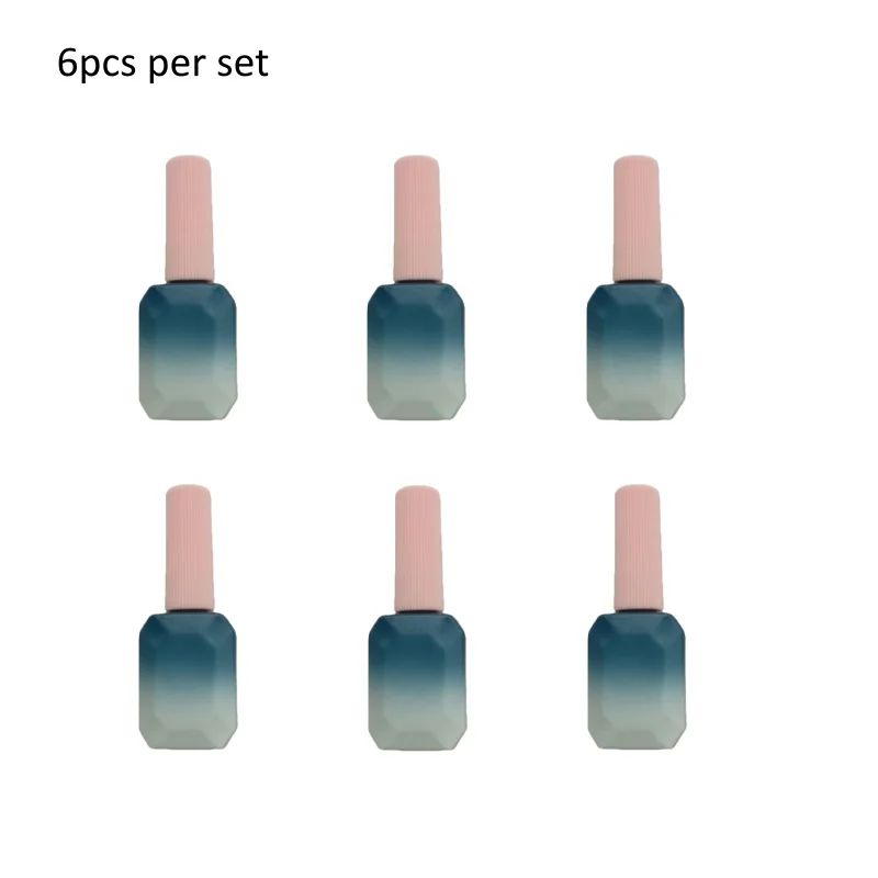 12ml 6 pieces Gradient color Bottle Glass bottle with cap with brush for Nail Gel filling Nail art
12ml 6 pieces Gradient color Bottle Glass bottle with cap with brush for Nail Gel filling Nail art
