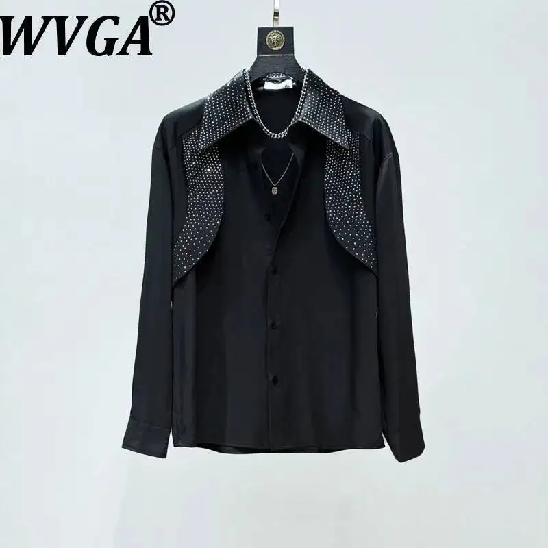 WVGA Spring Autumn New Men Tide High-end Diamond Patchwork Strap Trendy Shirts Niche Stylish Casual Long Sleeved Tops Ins W16604
WVGA Spring Autumn New Men Tide High-end Diamond Patchwork Strap Trendy Shirts Niche Stylish Casual Long Sleeved Tops Ins W16604