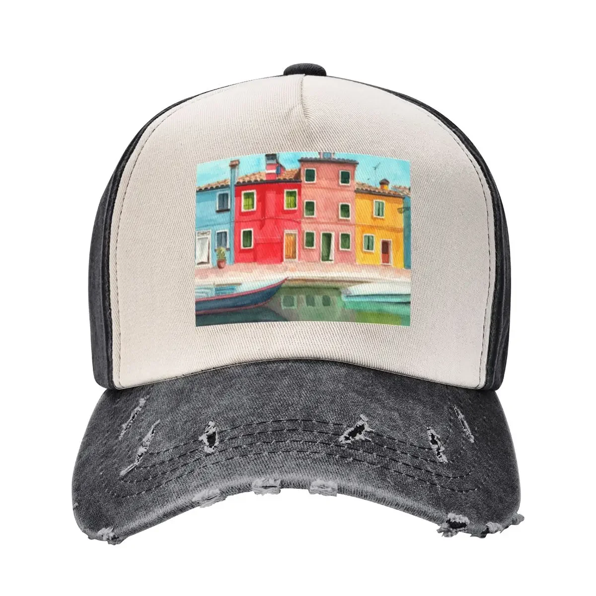 Watercolor Burano quarter in Venice Baseball Cap Icon hats for men Hip Hop fishing hat For Men Women's
Watercolor Burano quarter in Venice Baseball Cap Icon hats for men Hip Hop fishing hat For Men Women's
