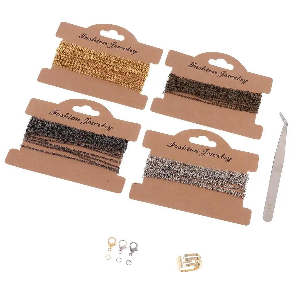 12 Meters 4 Colors Cross Chain Necklace Open Ring Lobster Buckle DIY Jewelry
12 Meters 4 Colors Cross Chain Necklace Open Ring Lobster Buckle DIY Jewelry
