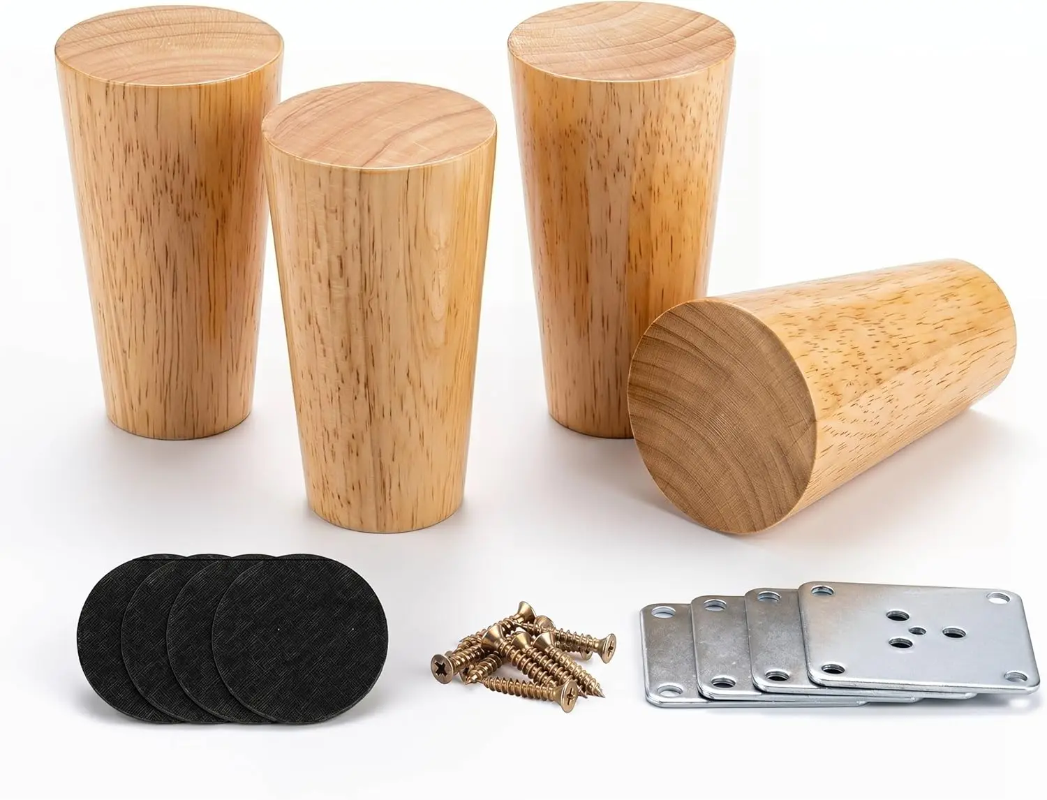 4 Inch Solid Wood Furniture Legs Set of 4, Mid Century Couch Feet Replacement for Sofa Dresser Cabinet
4 Inch Solid Wood Furniture Legs Set of 4, Mid Century Couch Feet Replacement for Sofa Dresser Cabinet