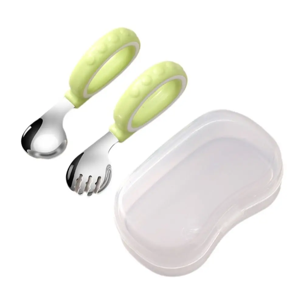 316L Stainless Steel Spoon Fork Set Easy Grip Smooth Polished Toddler Utensil Set with Storage Case Curved Design Spoon Fork
316L Stainless Steel Spoon Fork Set Easy Grip Smooth Polished Toddler Utensil Set with Storage Case Curved Design Spoon Fork
