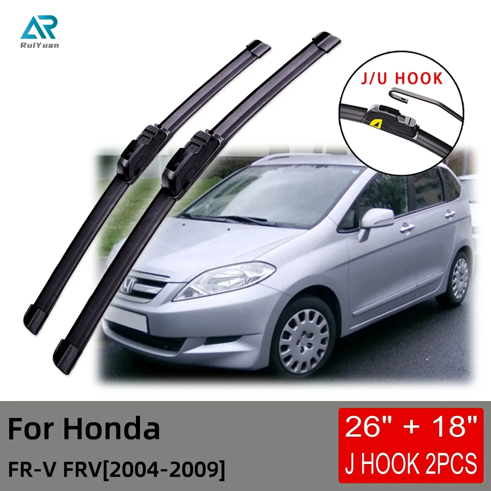 For Honda FR-V FRV 2004 2005 2006 2007 2008 2009 Front Wiper Blades Brushes Cutter Accessories U J Hook
For Honda FR-V FRV 2004 2005 2006 2007 2008 2009 Front Wiper Blades Brushes Cutter Accessories U J Hook