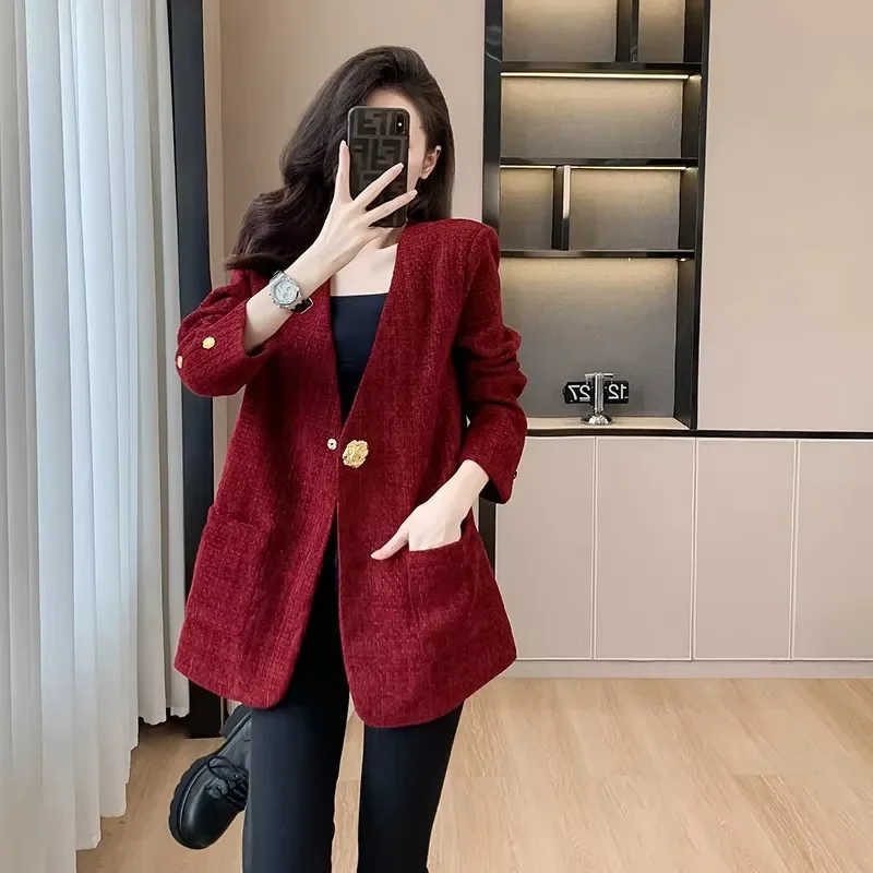 Luxury Brand Blazers Women Clothing Autumn Winter Jacket Button Office Ladies Coat Design Jacket Long Sleeve Outerwear Suits New
Luxury Brand Blazers Women Clothing Autumn Winter Jacket Button Office Ladies Coat Design Jacket Long Sleeve Outerwear Suits New
