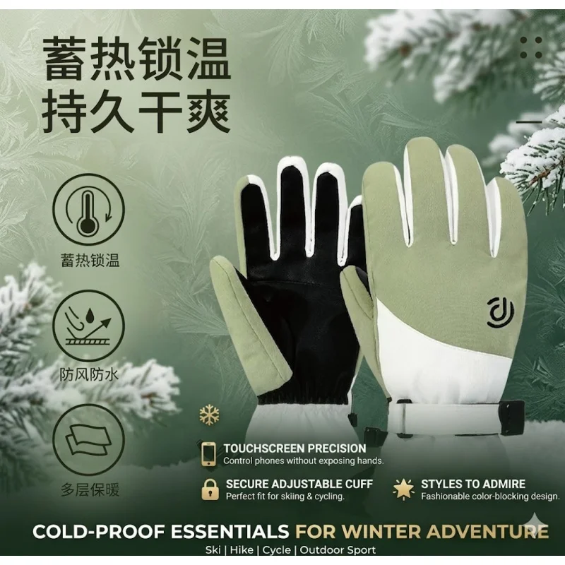 Unisex Winter Thermal Waterproof Ski Gloves Touch Screen Cycling
Unisex Winter Thermal Waterproof Ski Gloves Touch Screen Cycling