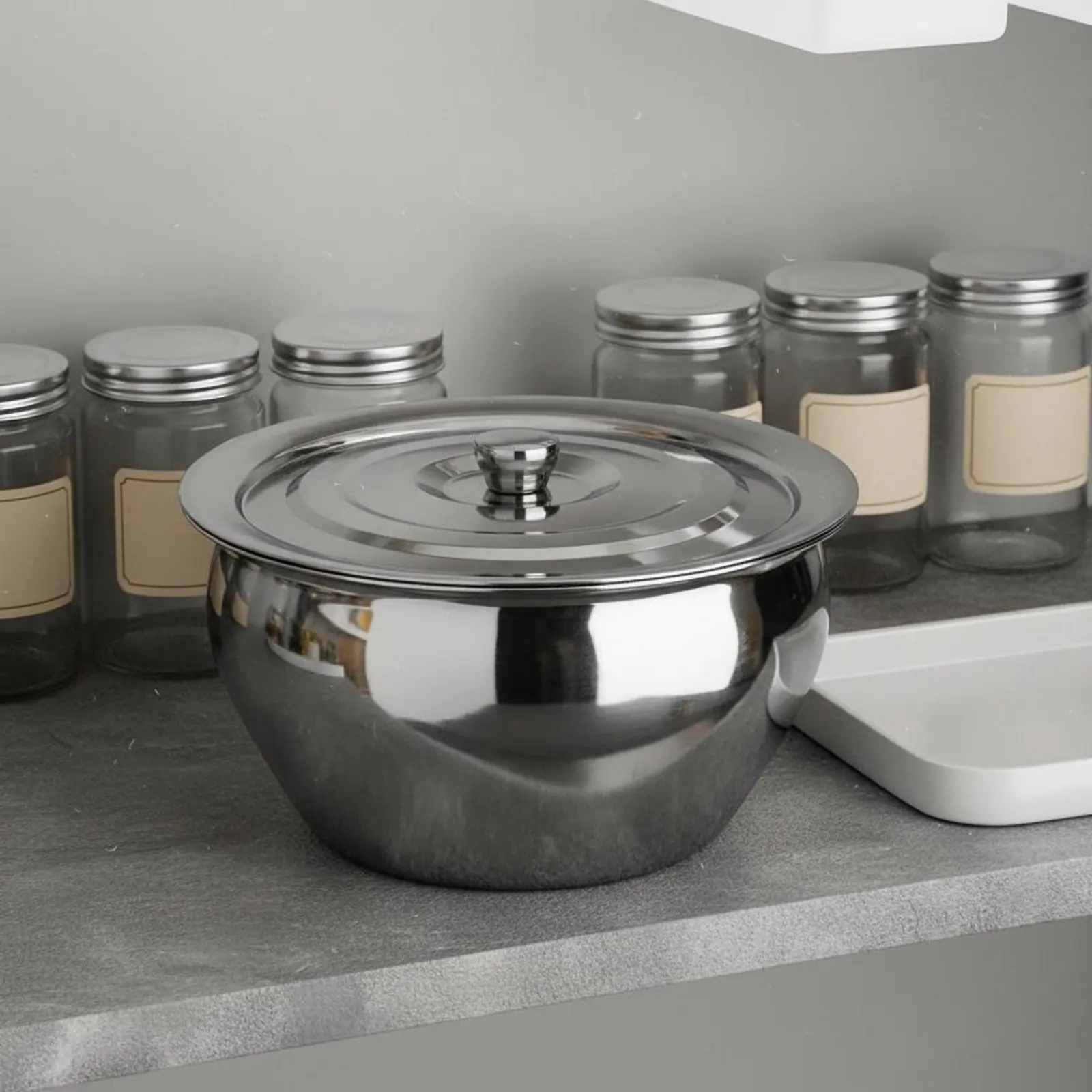 Stainless Steel Oil Basin Thickened Lidded Oil Basin Grease Container Easy to Clean Household Storage Leakproof
Stainless Steel Oil Basin Thickened Lidded Oil Basin Grease Container Easy to Clean Household Storage Leakproof