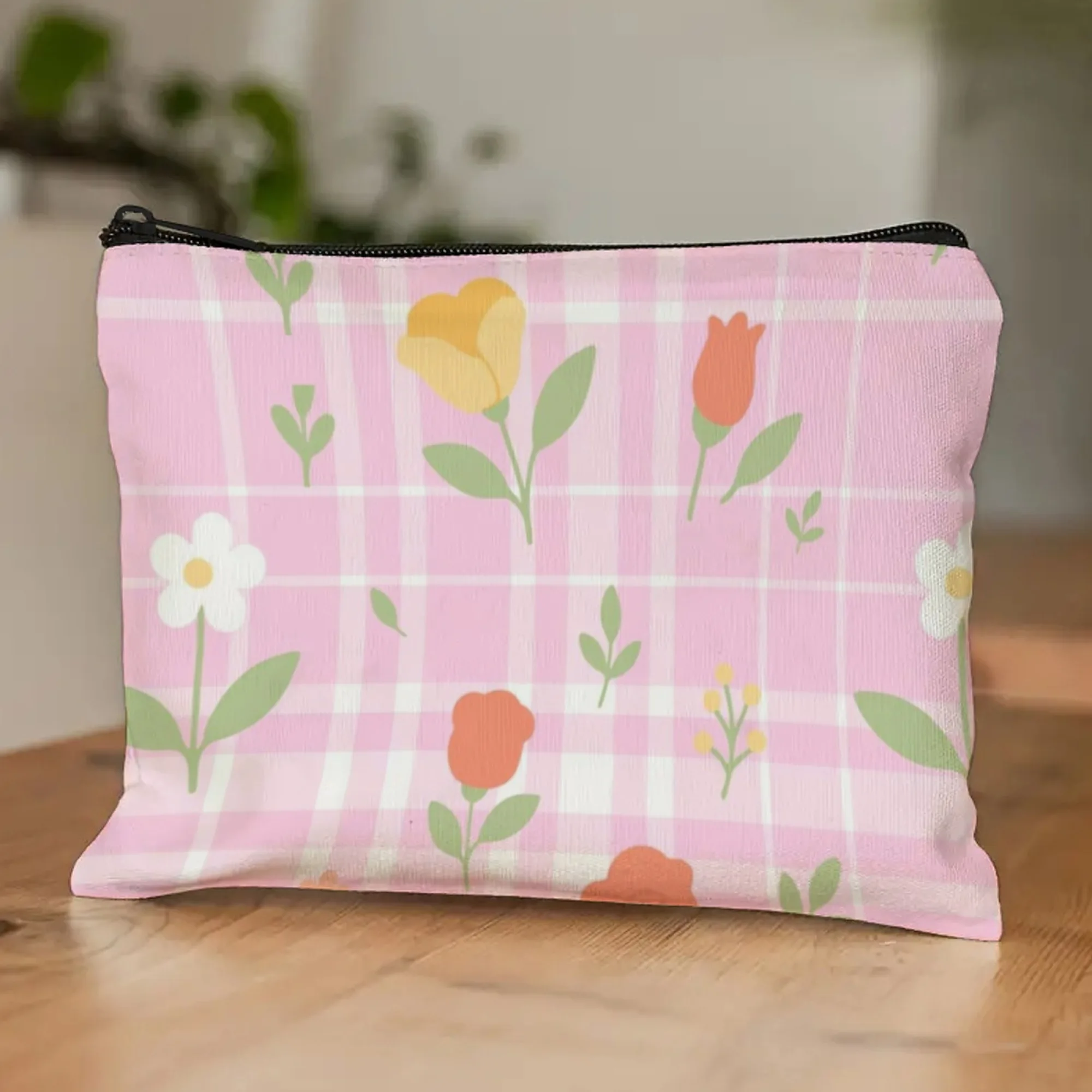 Косметичка Sweet Tulip в цветочную клетку, пастельные клетчатые и цветущие принты тюльпанов с застежкой-молнией, удобный для путешествий косметический органайзер
Косметичка Sweet Tulip в цветочную клетку, пастельные клетчатые и цветущие принты тюльпанов с застежкой-молнией, удобный для путешествий косметический органайзер