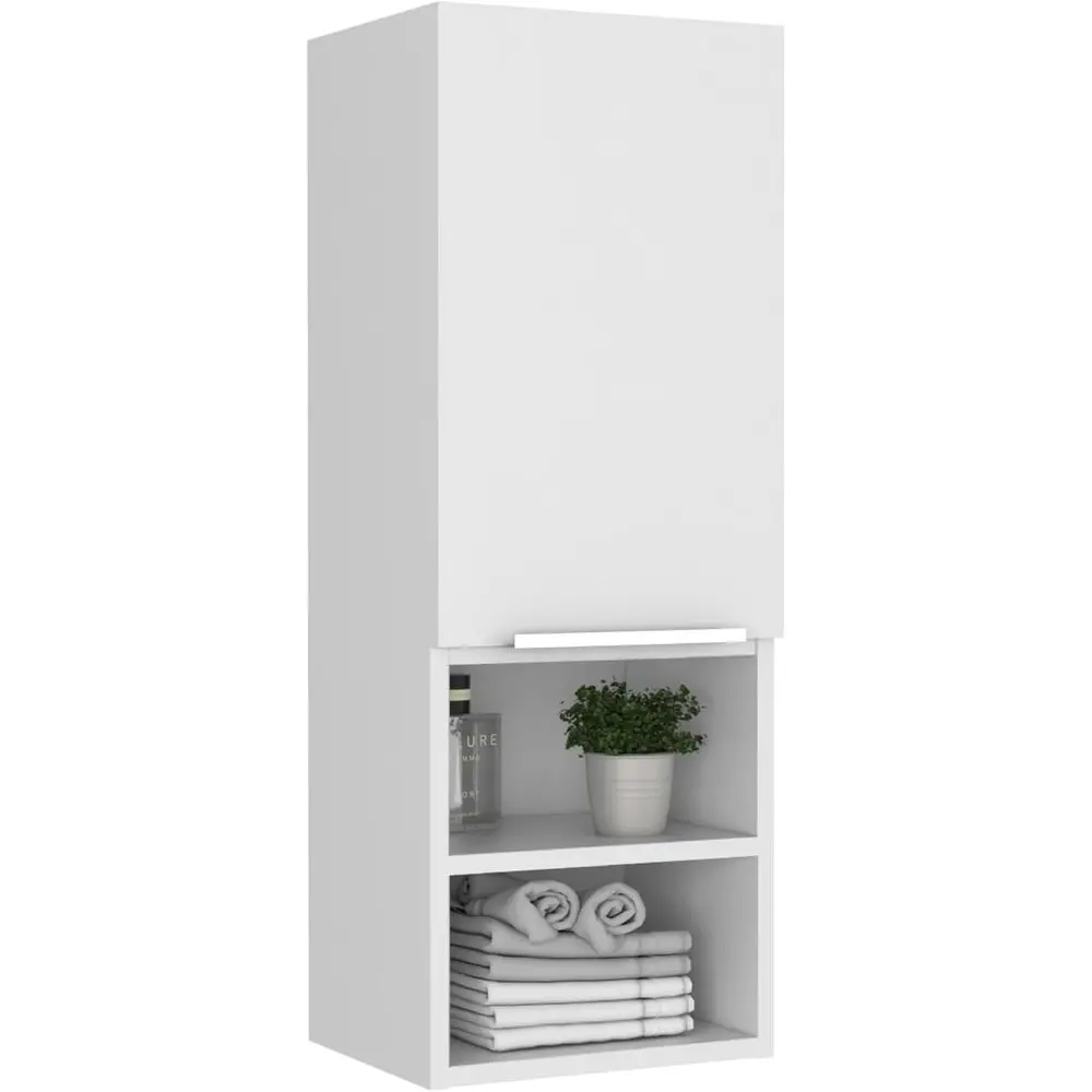 Single-Door Bathroom Cabinet with Two Shelves, Dual Open Shelves, Wall-Mounted Storage for Modern Bathroom Essentials
Single-Door Bathroom Cabinet with Two Shelves, Dual Open Shelves, Wall-Mounted Storage for Modern Bathroom Essentials