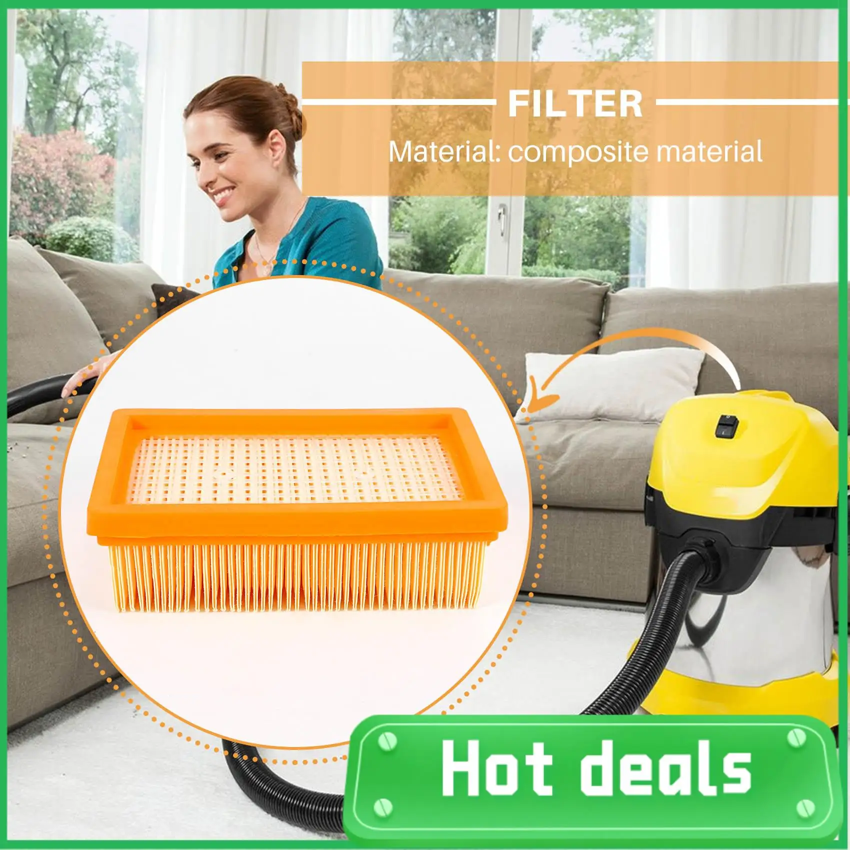 B69A 3PCS Vacuum Cleaner Filter Replacement For KARCHER Flat-Pleated MV4 MV5 MV6 WD4 WD5 WD6 P PREMIUM WD5
B69A 3PCS Vacuum Cleaner Filter Replacement For KARCHER Flat-Pleated MV4 MV5 MV6 WD4 WD5 WD6 P PREMIUM WD5