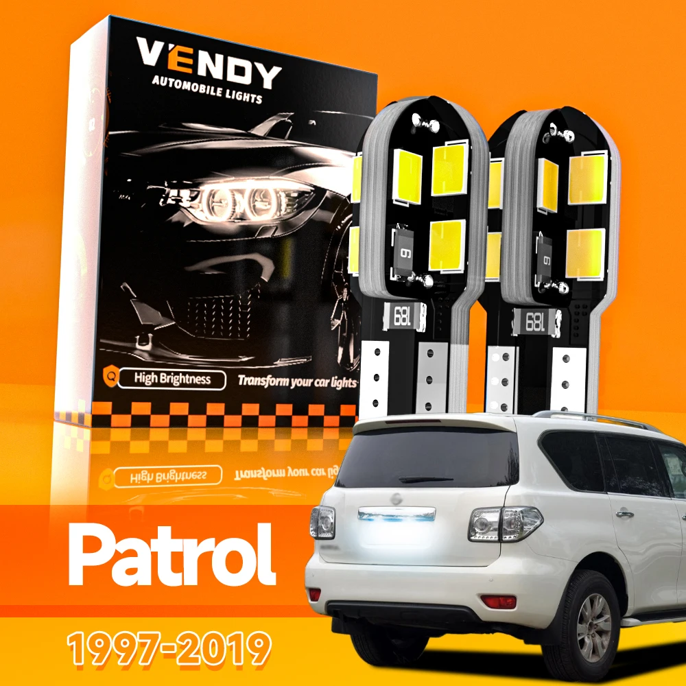 2pcs For Nissan Patrol Y61 Y62 1997-2019 LED License Plate Light 2010 2011 2012 2013 2014 2015 2016 2017 2018 Canbus Accessories
2pcs For Nissan Patrol Y61 Y62 1997-2019 LED License Plate Light 2010 2011 2012 2013 2014 2015 2016 2017 2018 Canbus Accessories