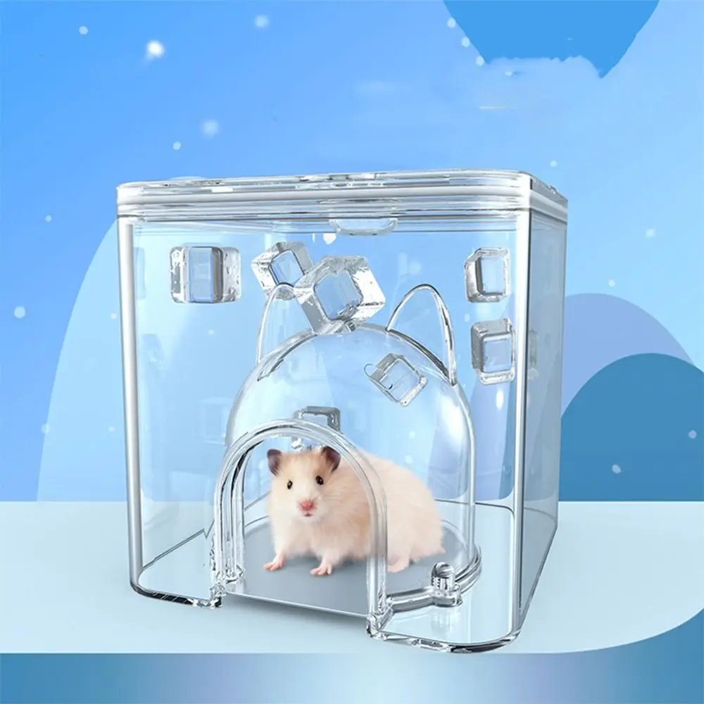 Durable Summer Hamster Cooling House Plastic Practical Water Cube Pet Nest Transparent Cooling Pet House Golden Bears
Durable Summer Hamster Cooling House Plastic Practical Water Cube Pet Nest Transparent Cooling Pet House Golden Bears
