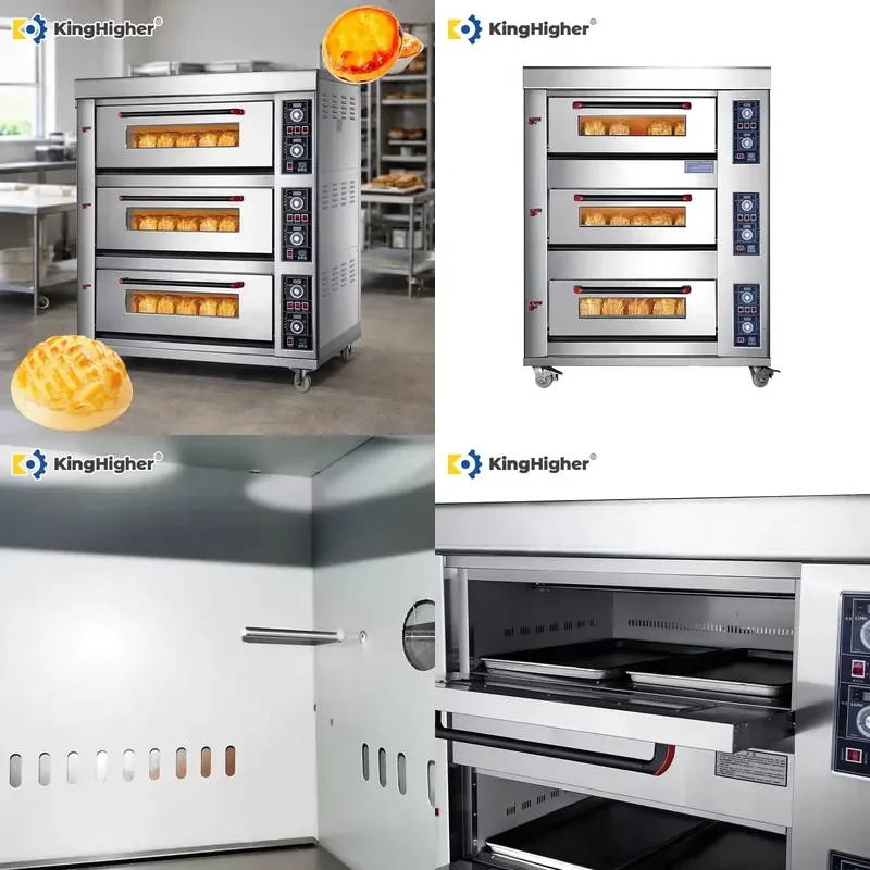 2026 3 Deck 6 Trays Oven Commercial Deck Oven Automatic Temp Control Industrial Big Bakery Oven for Bread Pizza Baking
2026 3 Deck 6 Trays Oven Commercial Deck Oven Automatic Temp Control Industrial Big Bakery Oven for Bread Pizza Baking