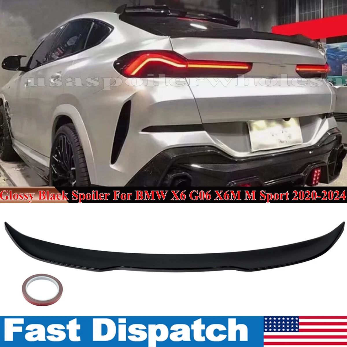 Rear Spoiler Trunk Wing Tuning Glossly Black for BMW X6 G06 X6M 4-Door M4 Style 2020-2024 Tuning Car Accessories
Rear Spoiler Trunk Wing Tuning Glossly Black for BMW X6 G06 X6M 4-Door M4 Style 2020-2024 Tuning Car Accessories