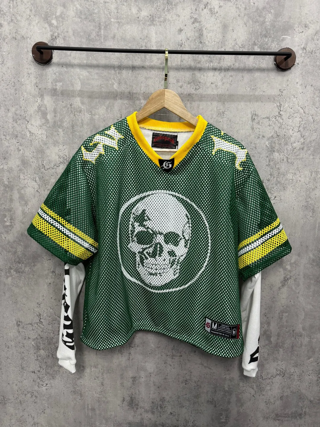 New High-Quality Summer Unisex Skull Print Godspeed Mesh Long-Sleeve American-Style Breathable Casual Athlete V-Neck Fashion Trendy Long-Sleeve Mesh Waffle Sleeve Print
New High-Quality Summer Unisex Skull Print Godspeed Mesh Long-Sleeve American-Style Breathable Casual Athlete V-Neck Fashion Trendy Long-Sleeve Mesh Waffle Sleeve Print