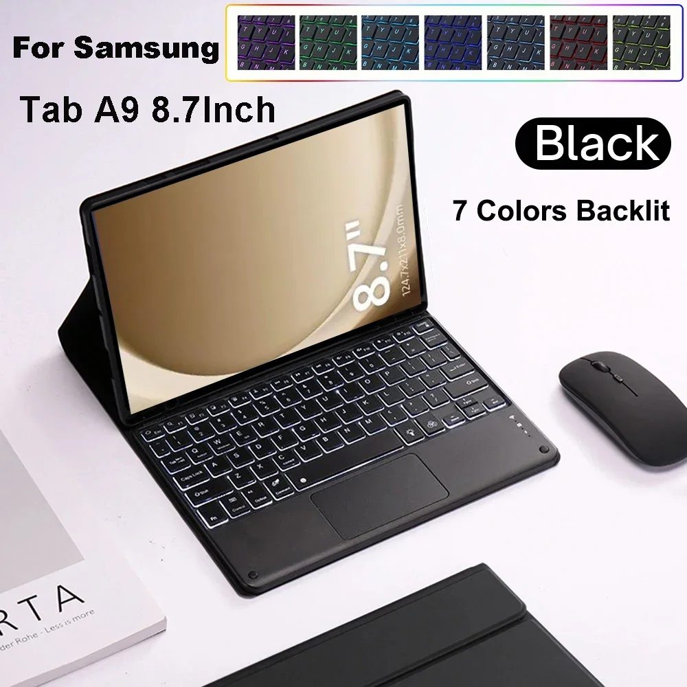 Wireless Bluetooth Keyboard Case for Samsung Galaxy Tab A9 8.7 Inch For Galaxy Tab A9 SM-X110 X115 X117 Keyboard Cover
Wireless Bluetooth Keyboard Case for Samsung Galaxy Tab A9 8.7 Inch For Galaxy Tab A9 SM-X110 X115 X117 Keyboard Cover