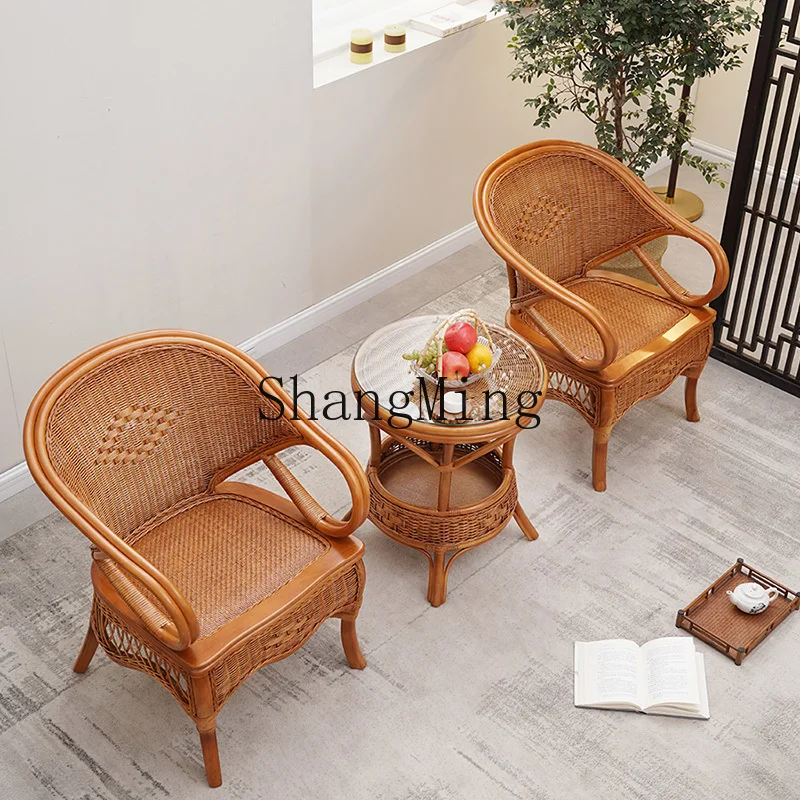 SM premium rattan chair three-piece balcony table and chairs home leisure backrest stool coffee table
SM premium rattan chair three-piece balcony table and chairs home leisure backrest stool coffee table