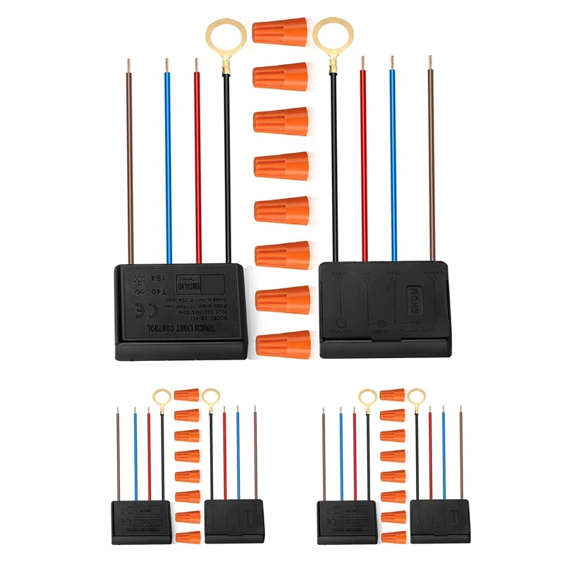 Touch Lamp Switch 6 Pack,Touch Lamp Control Module For Dimmable LED,Bulbs,Lamp Switch Replacement Kit With Wiring Caps
Touch Lamp Switch 6 Pack,Touch Lamp Control Module For Dimmable LED,Bulbs,Lamp Switch Replacement Kit With Wiring Caps