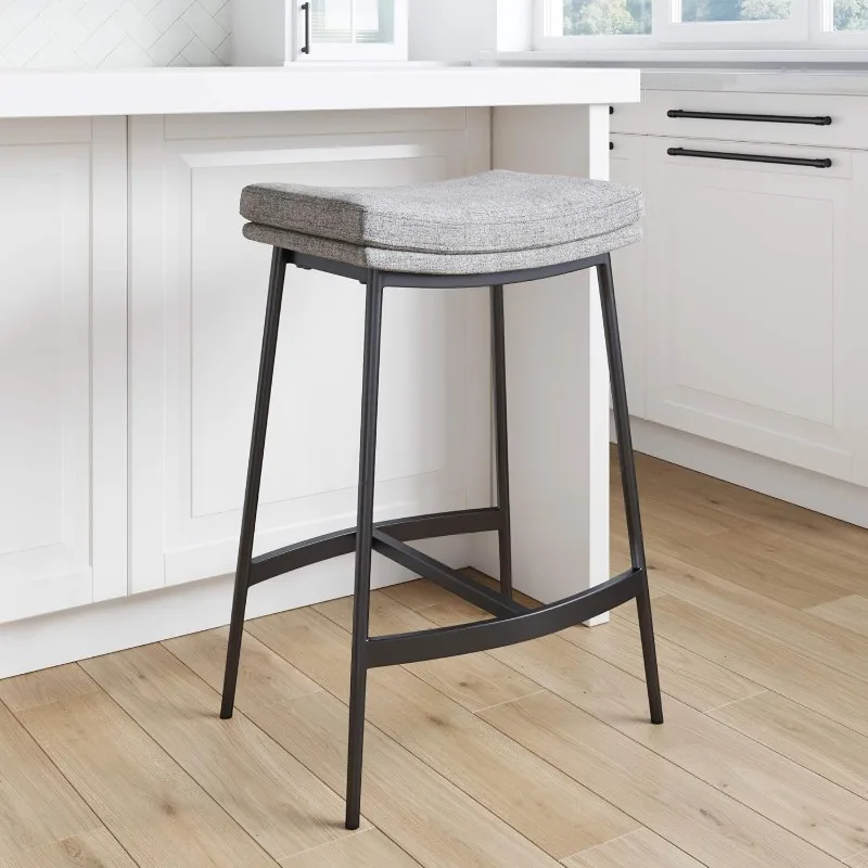 22201 Arlo Modern Backless Upholstered Kitchen Counter Bar Stool with Double-Layered Saddle Seat
22201 Arlo Modern Backless Upholstered Kitchen Counter Bar Stool with Double-Layered Saddle Seat