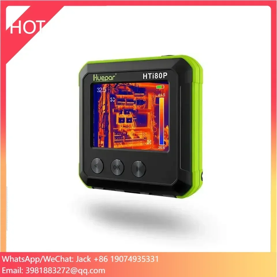Huepar Pocket-Sized IR Thermal Imager Mini Infrared Resolution Thermal Imaging Camera Digital Color Display
Huepar Pocket-Sized IR Thermal Imager Mini Infrared Resolution Thermal Imaging Camera Digital Color Display