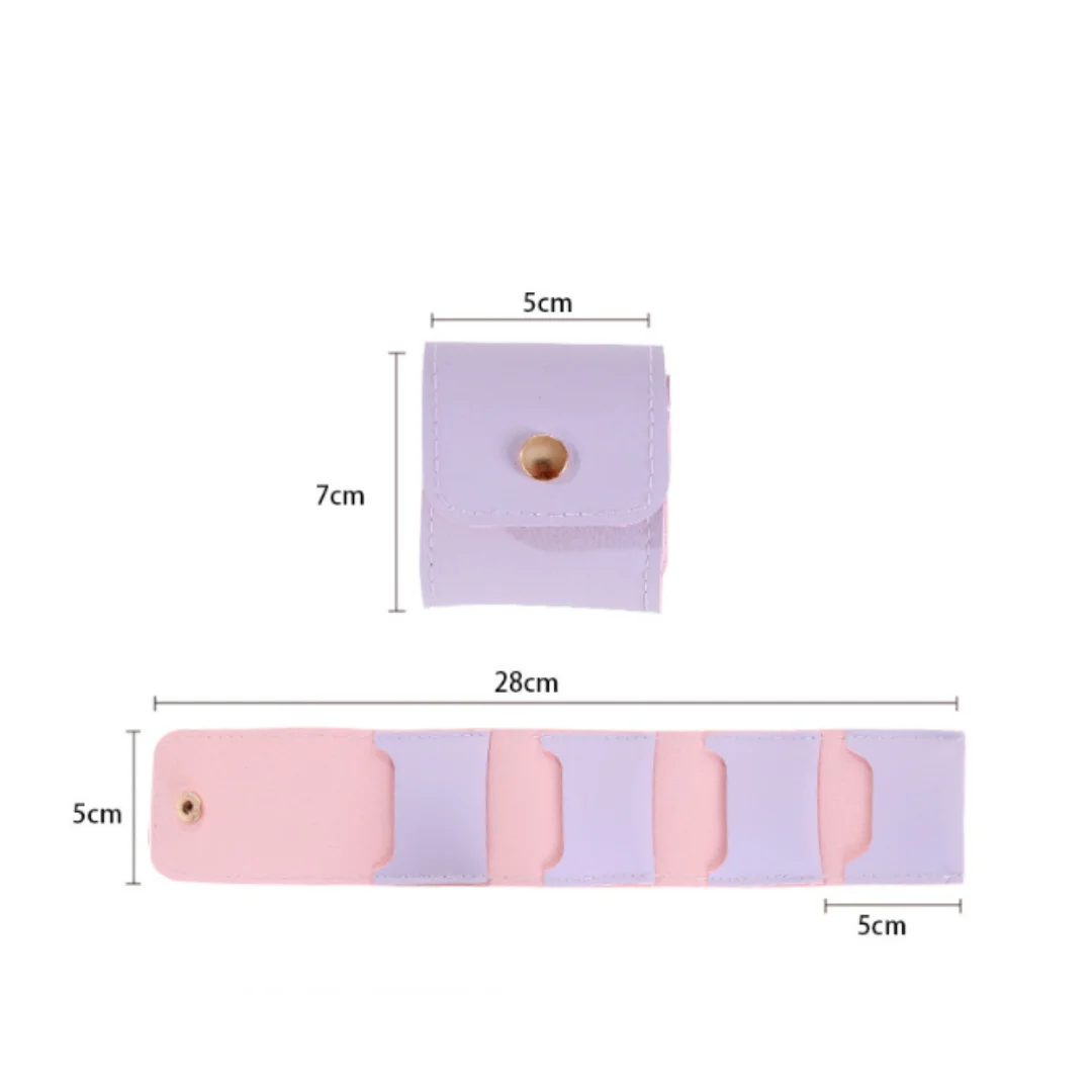 Portable Travel 4-Slot Pu Leather Jewelry Bag With Buckle Foldable Jewelry Roll Case Earrings Necklace Storage Jewelry Display
Portable Travel 4-Slot Pu Leather Jewelry Bag With Buckle Foldable Jewelry Roll Case Earrings Necklace Storage Jewelry Display