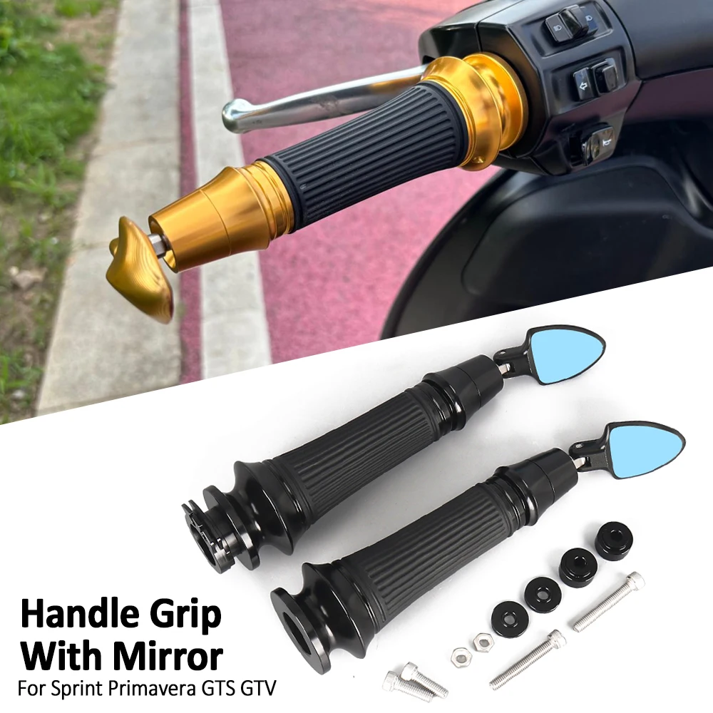 Motorcycle Handlebar Mirror Bar End Rear View Mirrors Grip Side Mirror Anti-reflective CNC For Vespa Primavera Sprint GTS GTV
Motorcycle Handlebar Mirror Bar End Rear View Mirrors Grip Side Mirror Anti-reflective CNC For Vespa Primavera Sprint GTS GTV