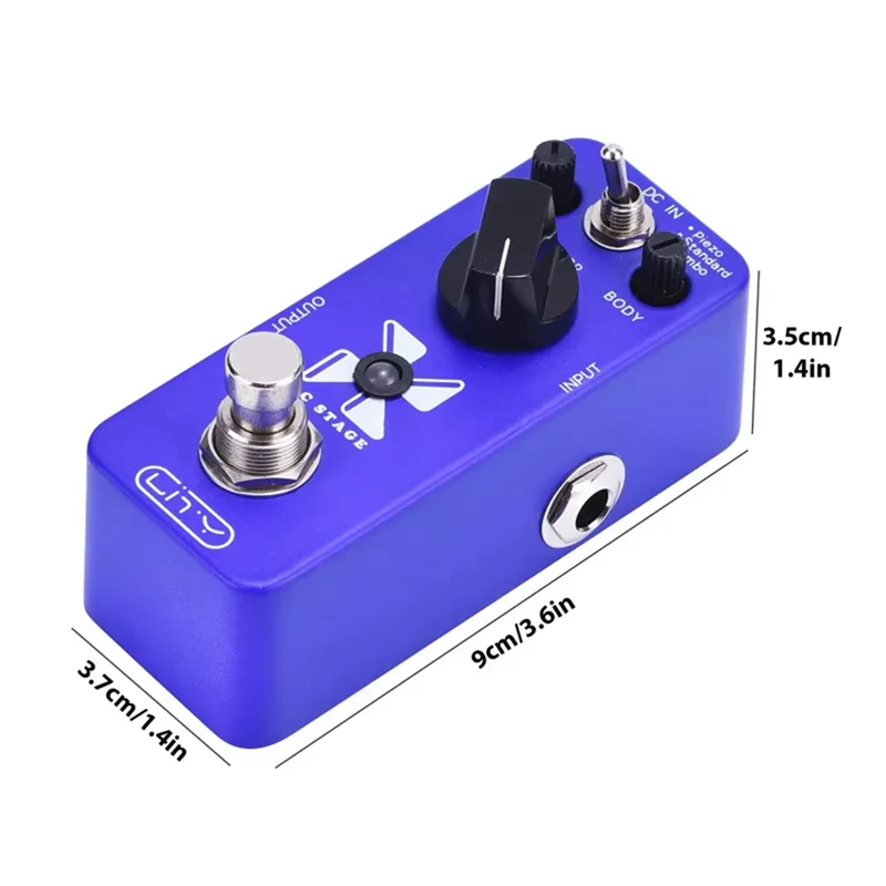 Guitar Effect Pedal Acoustic Simulation AC Stage Electric Guitar Effect Pedal 3 Modes Piezo/Standard/Giant True Bypass
Guitar Effect Pedal Acoustic Simulation AC Stage Electric Guitar Effect Pedal 3 Modes Piezo/Standard/Giant True Bypass
