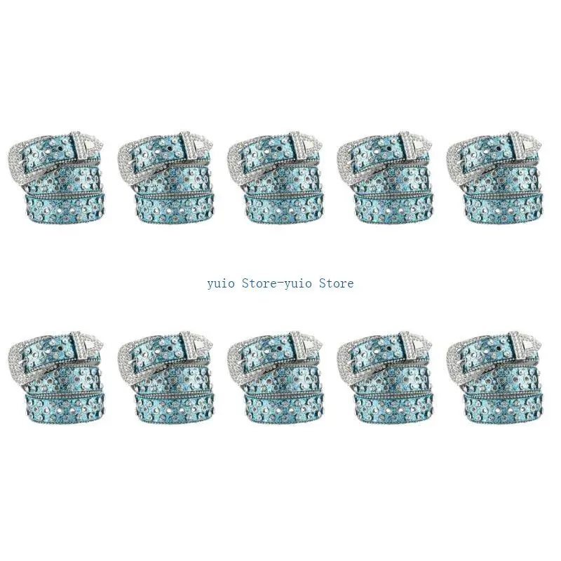 X7XB Crystal Embellished PU Belt 3.5cm Width Adjustable 105cm Waistband
X7XB Crystal Embellished PU Belt 3.5cm Width Adjustable 105cm Waistband