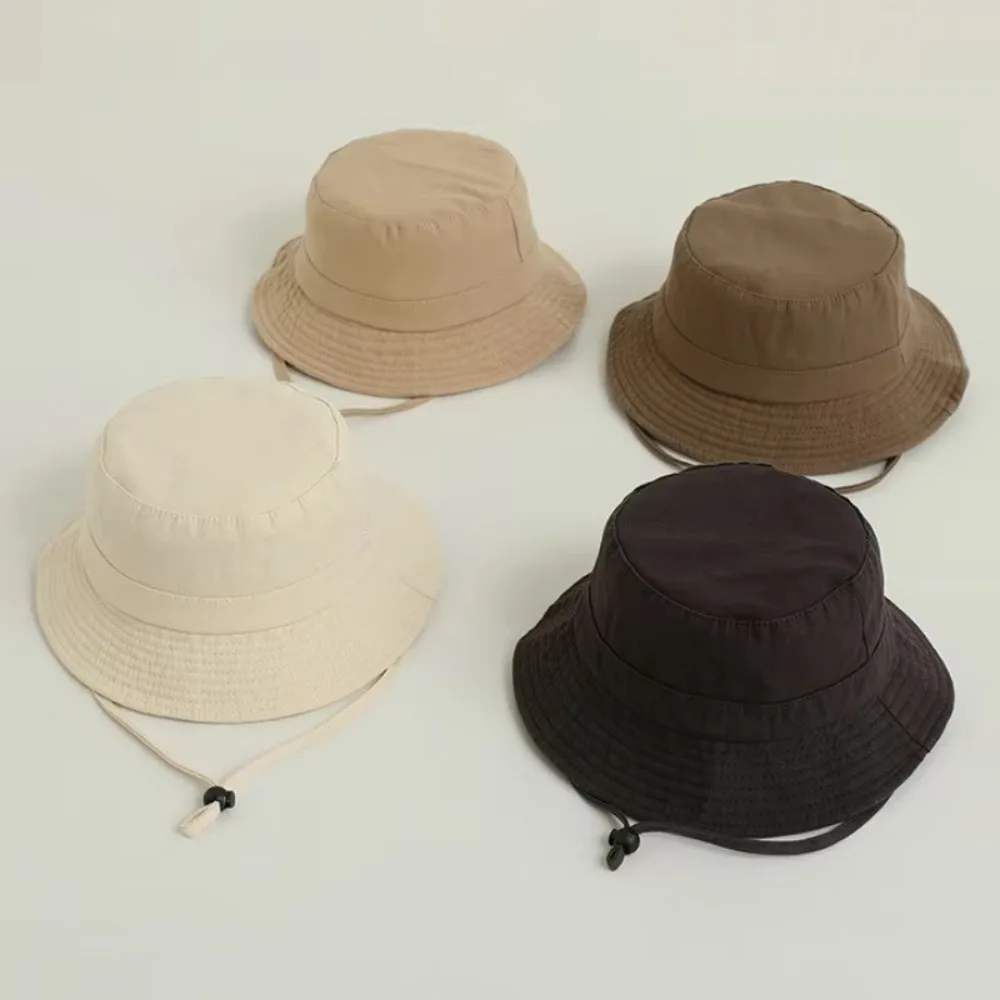 Модные солнцезащитные козырьки, детская панама, хлопковая шапка с широкими полями, детские шапки для бассейна, однотонная детская шапка в рыбацком стиле, уличная 
Модные солнцезащитные козырьки, детская панама, хлопковая шапка с широкими полями, детские шапки для бассейна, однотонная детская шапка в рыбацком стиле, уличная