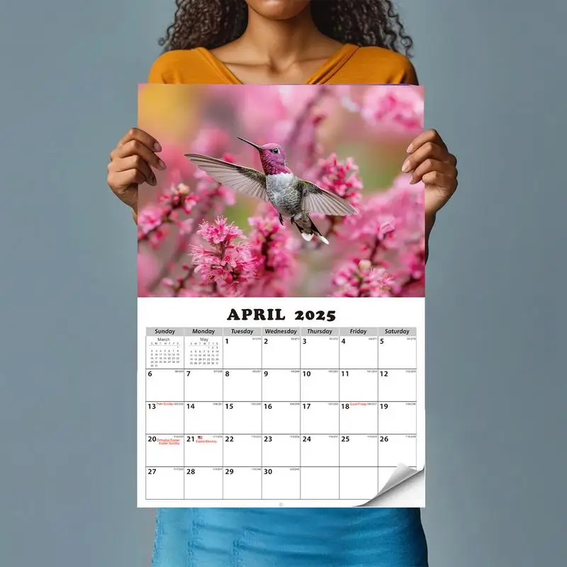 2025 Hummingbird Calendar 12 Months Wall Calendar Decor Clear Printing Wall Calendar Decoration for Work Area Living Room
2025 Hummingbird Calendar 12 Months Wall Calendar Decor Clear Printing Wall Calendar Decoration for Work Area Living Room