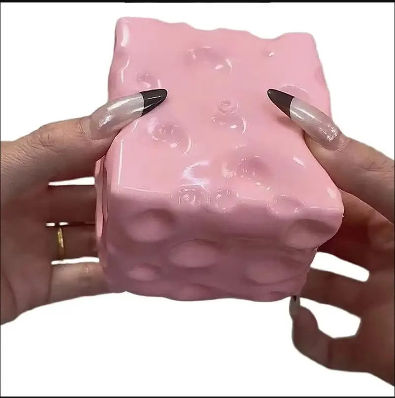 pink Jumbo Cheese Cube Stress Ball Shapeable Squeeze Decor Non-Bounce or Bounce ASMR Sensory Anti-Stress Relief Squishy Toys
pink Jumbo Cheese Cube Stress Ball Shapeable Squeeze Decor Non-Bounce or Bounce ASMR Sensory Anti-Stress Relief Squishy Toys