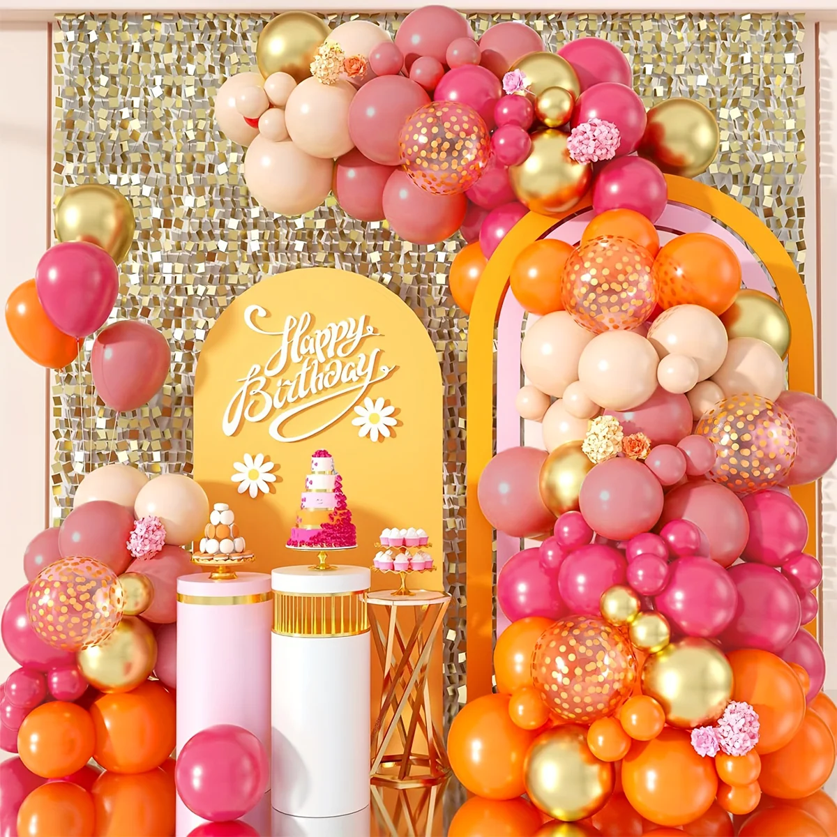 127 pcs 5,10,12,inch latex balloon arch kit multiple colors party decoration balloons, used to decorate gender reveal ,birthday
127 pcs 5,10,12,inch latex balloon arch kit multiple colors party decoration balloons, used to decorate gender reveal ,birthday