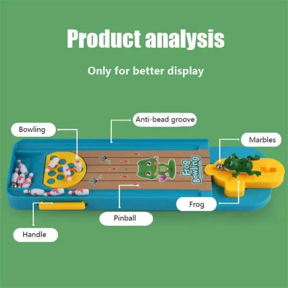 Children's Frog Interactive Tabletop Bowling Game,Mini Desktop Bowling Game Toy Table Board Launch Bowling Toys for Kids
Children's Frog Interactive Tabletop Bowling Game,Mini Desktop Bowling Game Toy Table Board Launch Bowling Toys for Kids