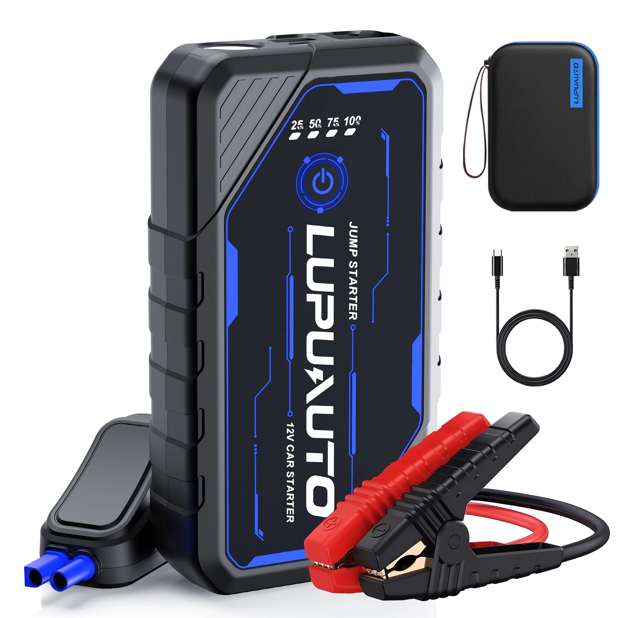 Car 6000A Portable 12V Jump Starter Power Bank 10400mAh Jump Starter Booster Auto Starting Device Emergency Car Battery Starter
Car 6000A Portable 12V Jump Starter Power Bank 10400mAh Jump Starter Booster Auto Starting Device Emergency Car Battery Starter