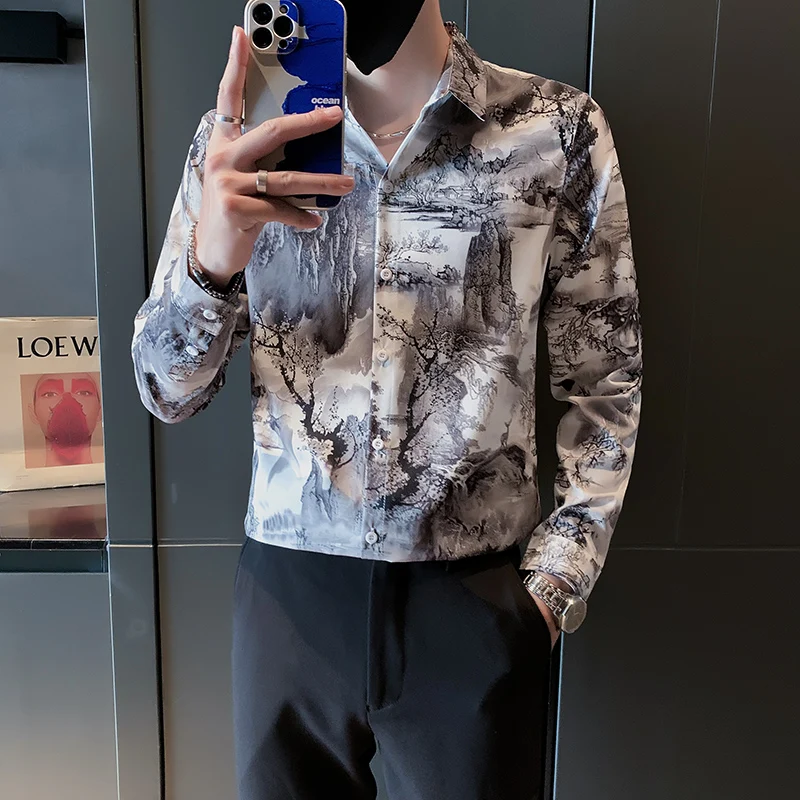 2026 New Men's Long Sleeve Casual Shirt men Fashion Print Up Soft Shirts Loose Daily Work Brand Clothes Outdoor Wear Tops
2026 New Men's Long Sleeve Casual Shirt men Fashion Print Up Soft Shirts Loose Daily Work Brand Clothes Outdoor Wear Tops