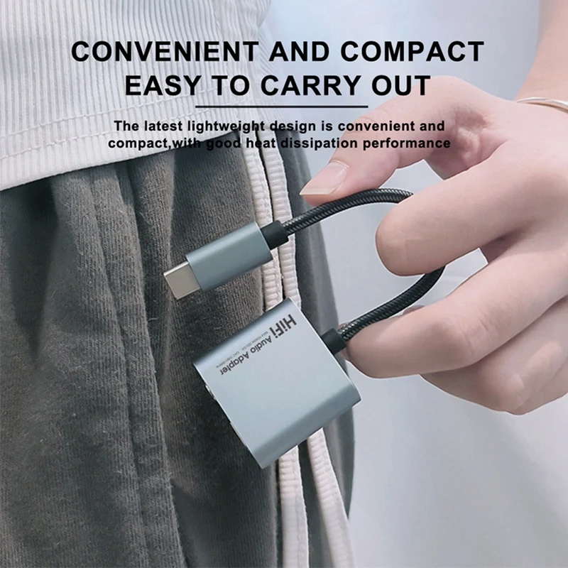 USB Type C to 3.5 mm Jack Aux Adapter with 60W PD USB-C 2in1 Converter Headset Charging Digital Decoding Audio OTG Cable-ELEC
USB Type C to 3.5 mm Jack Aux Adapter with 60W PD USB-C 2in1 Converter Headset Charging Digital Decoding Audio OTG Cable-ELEC