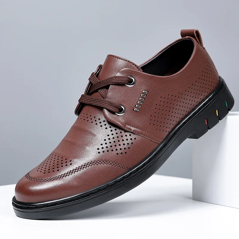 Spring and Summer New Casual Men's Shoes Men's Plus Size Business Casual Shoes Men's Comfortable Leather Shoes Hollow Sandals
Spring and Summer New Casual Men's Shoes Men's Plus Size Business Casual Shoes Men's Comfortable Leather Shoes Hollow Sandals