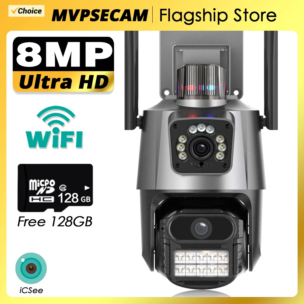 ICSEE 8MP 4K Wi-Fi камера безопасности двойной объектив цвет ночного видения автоматическое отслеживание 360 уличная беспроводная камера видеонаблюдения
ICSEE 8MP 4K Wi-Fi камера безопасности двойной объектив цвет ночного видения автоматическое отслеживание 360 уличная беспроводная камера видеонаблюдения