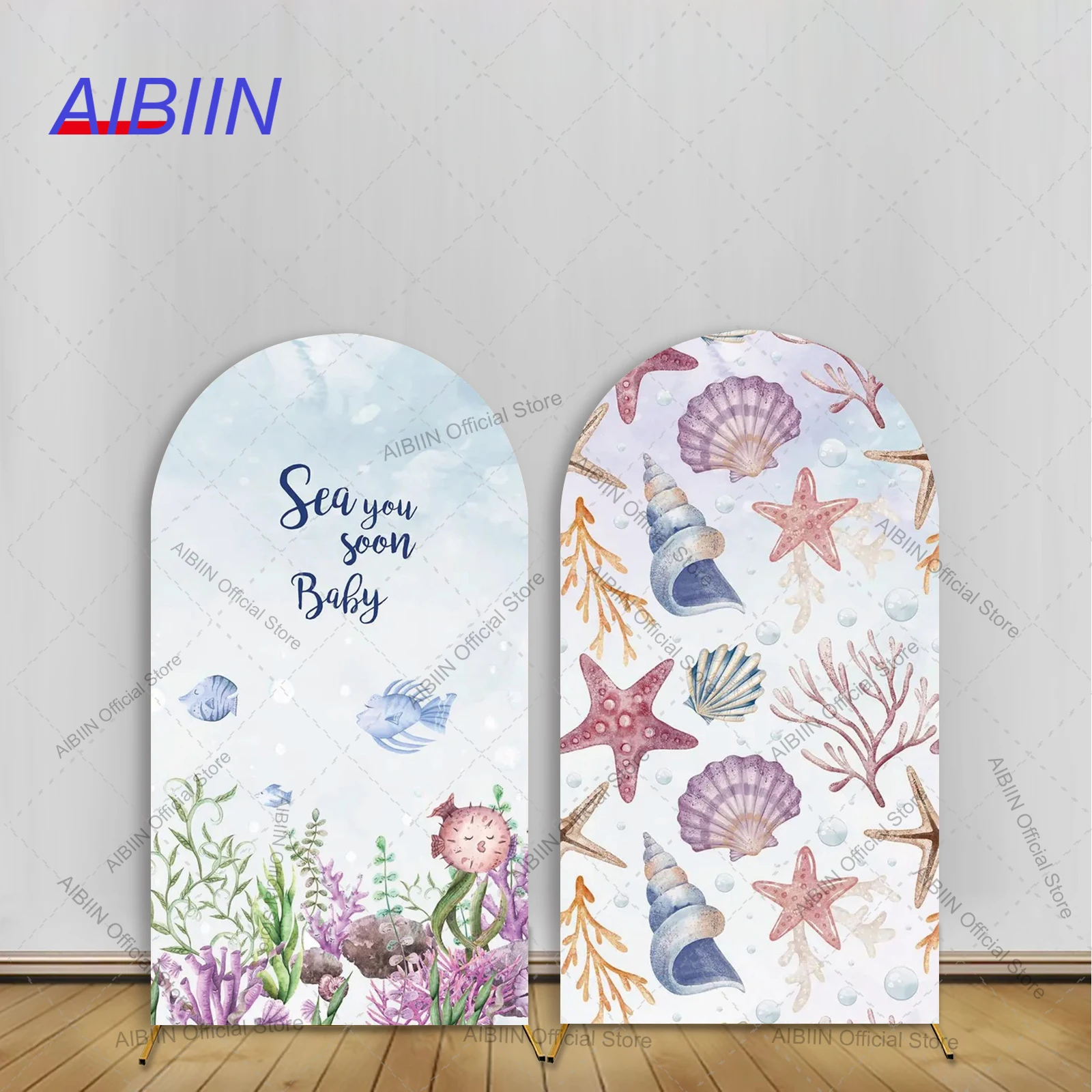 Sea You Soon Baby Shower Arch Backdrop Cover Underwater Ocean Animals Seashell Starfish Welcome Baby Party Decor Background
Sea You Soon Baby Shower Arch Backdrop Cover Underwater Ocean Animals Seashell Starfish Welcome Baby Party Decor Background