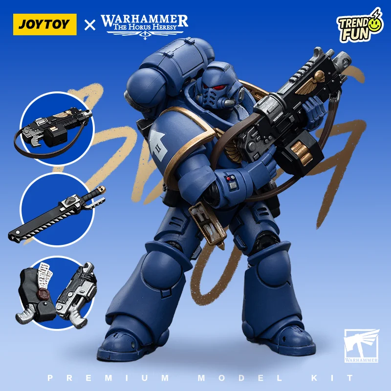 Фигурка Warhammer 40K Ultramarines Intercessor, масштаб 1/18, 12 см, комплект подвижной модели с оружием и аксессуарами, игрушка
Фигурка Warhammer 40K Ultramarines Intercessor, масштаб 1/18, 12 см, комплект подвижной модели с оружием и аксессуарами, игрушка