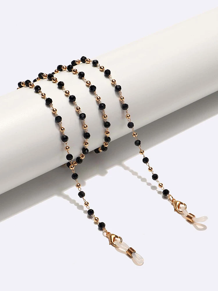 Fashionable High-end Black Crystal Bead Eyeglasses Chain Portable Anti Detachment Sunglasses Necklace
Fashionable High-end Black Crystal Bead Eyeglasses Chain Portable Anti Detachment Sunglasses Necklace 