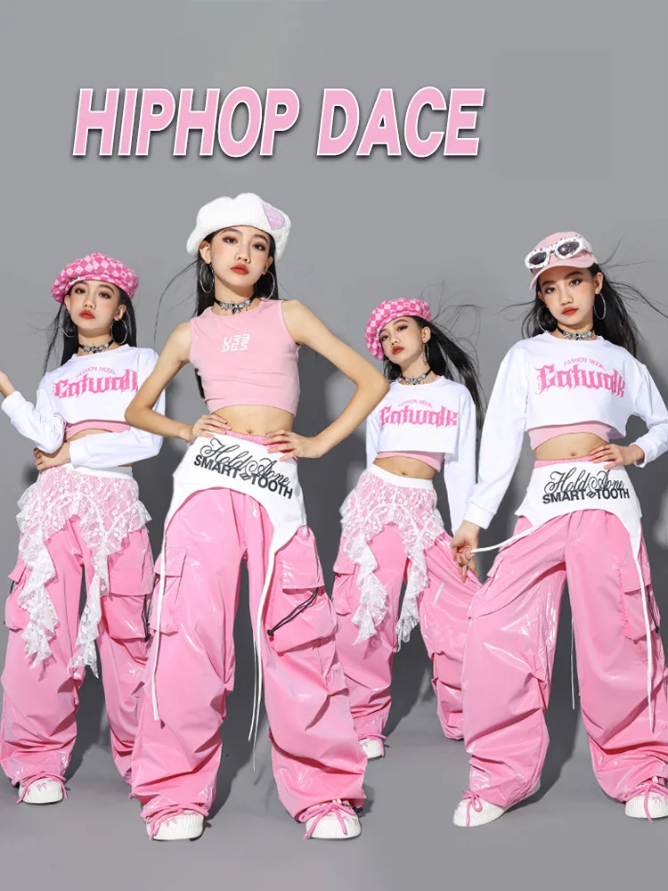 Stylish Girls Jazz Dance Costume for Hip-hop Unique Girls Jazz Dance Suit with Letter Print Navel Clothing Street Clothes
Stylish Girls Jazz Dance Costume for Hip-hop Unique Girls Jazz Dance Suit with Letter Print Navel Clothing Street Clothes